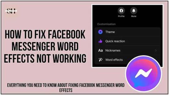 Why Messenger Word Effects Are Not Appearing